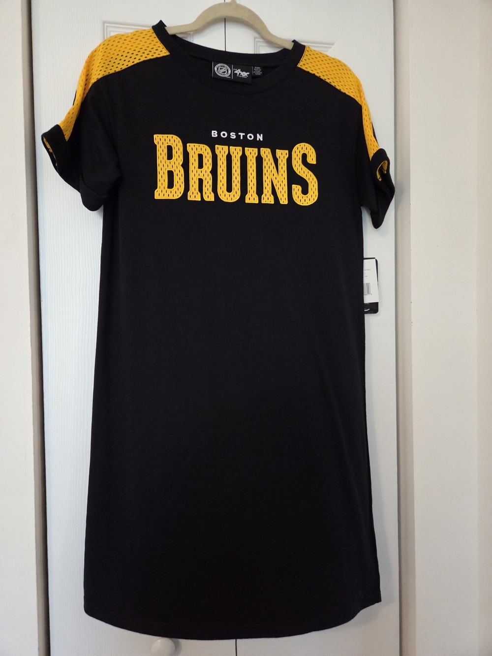 Boston Bruins Black & Gold Fan Mini Dress